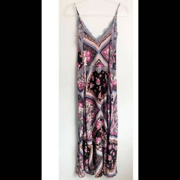 Free People Women’s Sz Small Stevie Slip Dress Floral Lace Maxi Romantic. - Picture 7 of 13